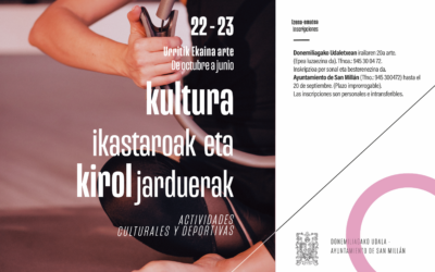 2022/2023  KULTURA  IKASTAROAK  ETA  KIROL  JARDUERAK