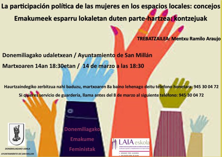 Charla coloquio. La participación politica de las mujeres en los.....