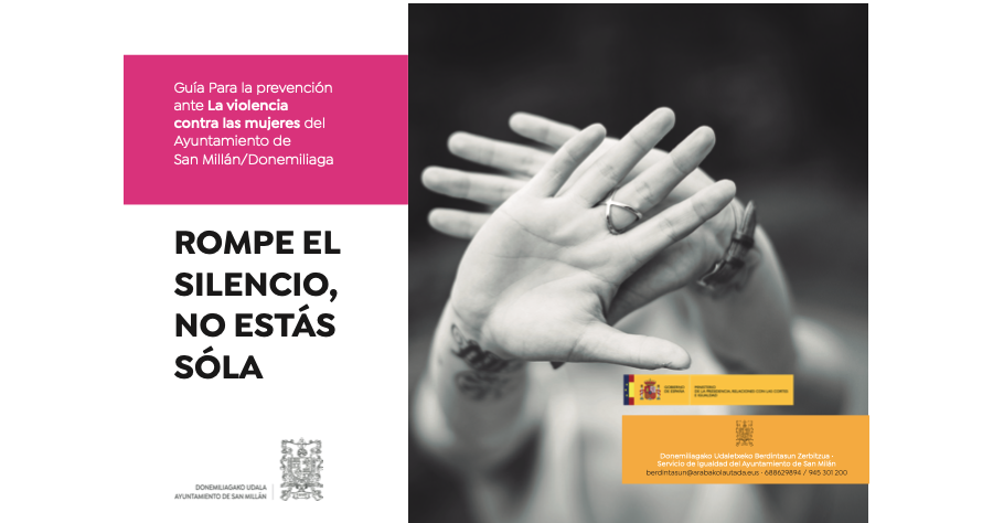 Guia Para la prevencion ante La violencia contra las mujeres del Ayuntamiento de San Millan/Donemiliaga